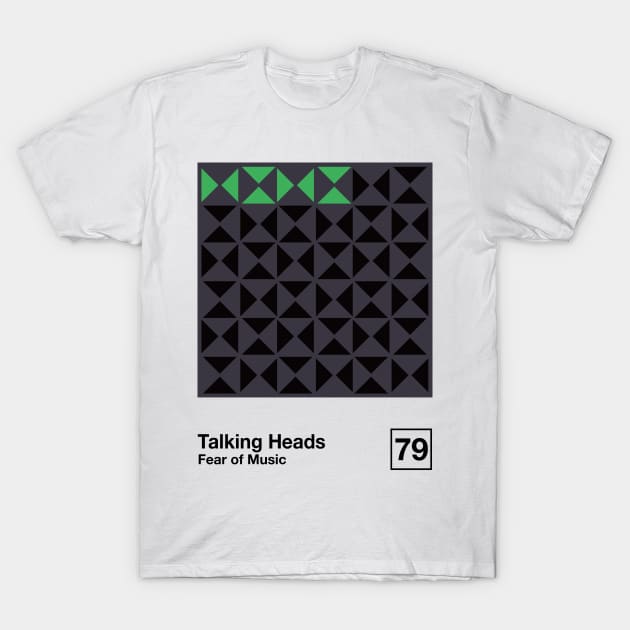 Fear Of Music / Minimalist Style Graphic Artwork Design T-Shirt by saudade